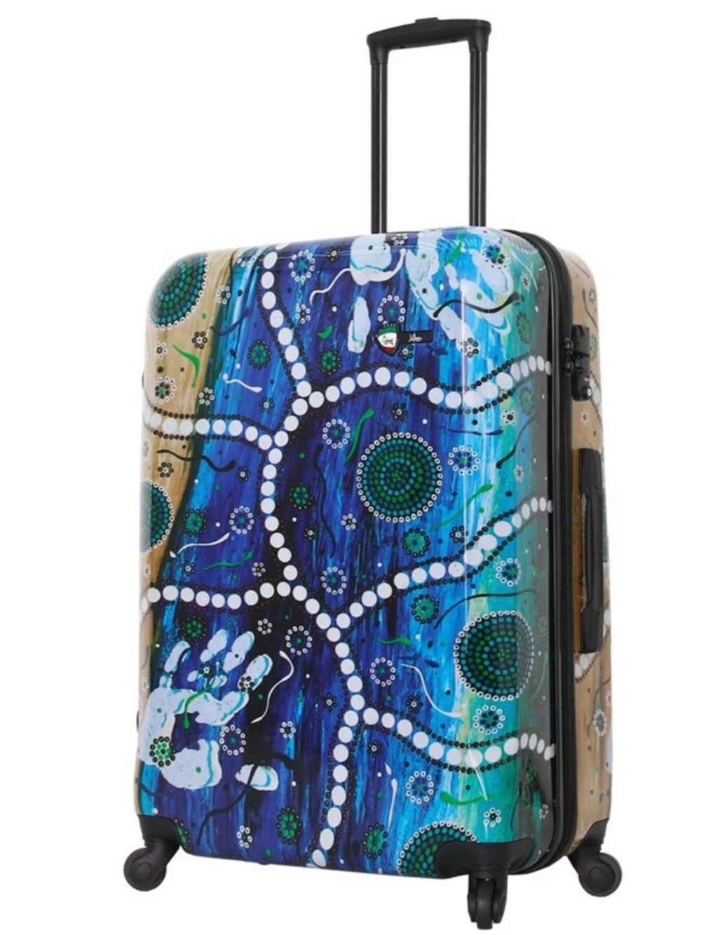 Mia Toro DuShong hard shell Spinner Boho Hipster Luggage